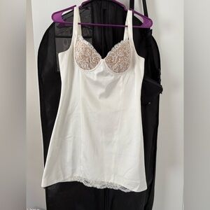 Elegant White Lace Slip Dress